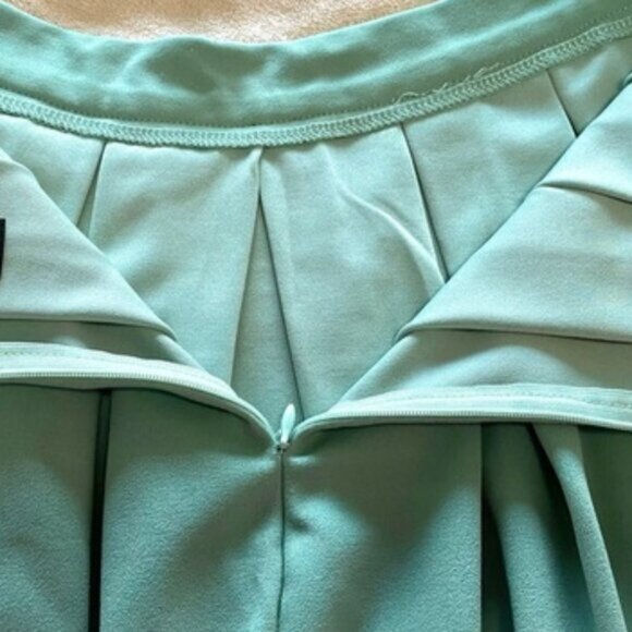 Mint Green Pleated Highwaisted Tennis Skirt - Picture 9 of 12